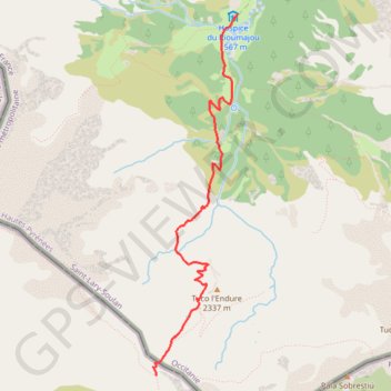 Port d'OURDISSETOU GPS track, route, trail