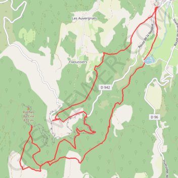 Les Gorges de la Nesque GPS track, route, trail