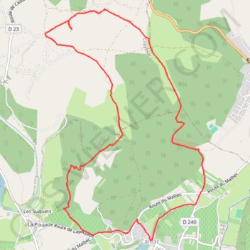 Caillac-Pech de Rouby GPS track, route, trail