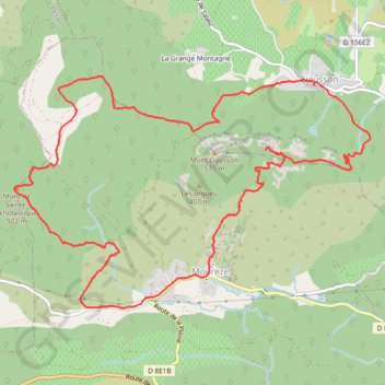 Montagne de Liausson - crête des Lousses - Mourèze GPS track, route, trail