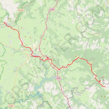 Étape 3 : Neussargues - Paulhac-en-Margeride GPS track, route, trail