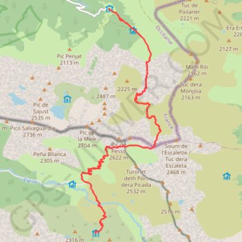 Rencluse - Escalette - hospice de France GPS track, route, trail