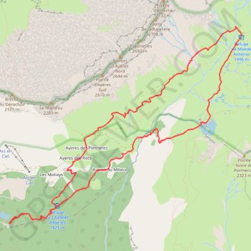 LE LAC DE PORMENAZ (départ du lac vert) GPS track, route, trail