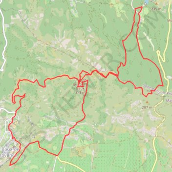 Saint Rémy - Les Baux GPS track, route, trail