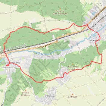 Saint-Evroult - Sermaise GPS track, route, trail