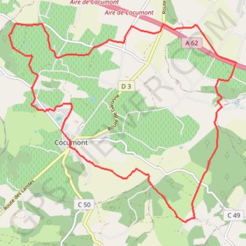 Cocumont, une longue randonnée vers Goutx - Pays Val de Garonne - Gascogne GPS track, route, trail