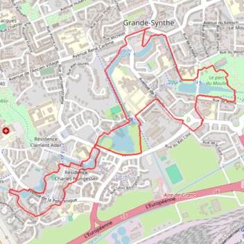 Circuit du Noord-Gracht - Grande-Synthe GPS track, route, trail