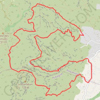 Grand Vallon-Garlaban GPS track, route, trail