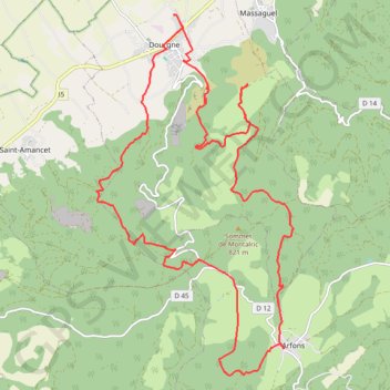 Dourgne Arfons GPS track, route, trail
