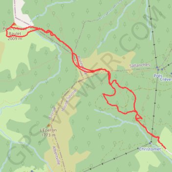 Le Petit Croisse Baulet GPS track, route, trail