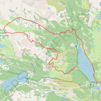 Néouvielle - Monpelat GPS track, route, trail