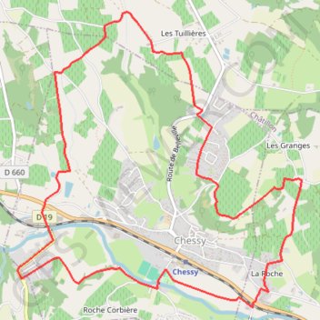 Pays Beaujolais - Pierres Dorées - Chessy-les-Mines GPS track, route, trail