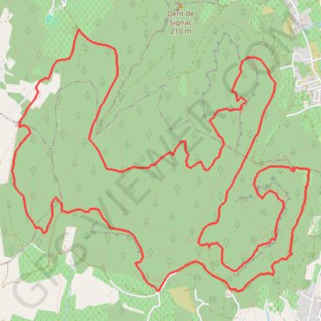 Camp de César de Laudun GPS track, route, trail