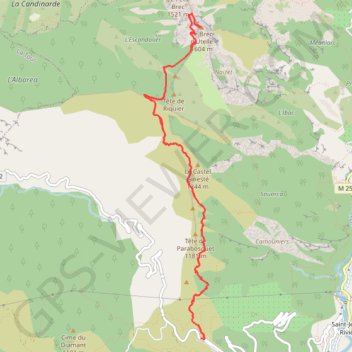 Brec d'Utelle GPS track, route, trail