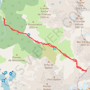 Crêtes de la Marmottane, Couloir NW (Belledonne) GPS track, route, trail