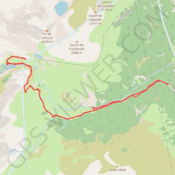 Lac de Cestrède GPS track, route, trail