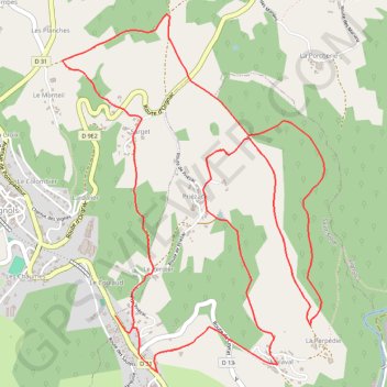 Les crêtes - Saint-Solve - Pays Vézère Auvézère GPS track, route, trail