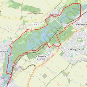 Ballancourt nord GPS track, route, trail