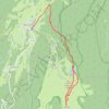 Crêt de la Goutte GPS track, route, trail