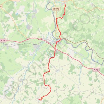 Bourbon Lancy - Saint Léon GPS track, route, trail