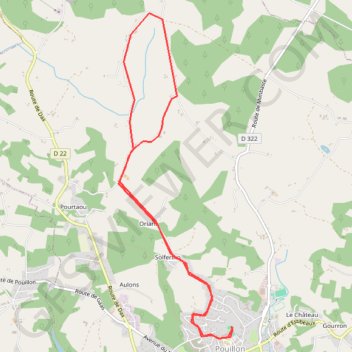 Grande Foulées de Noël - Pouillon GPS track, route, trail