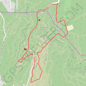 Les troglodytes de Bollène GPS track, route, trail