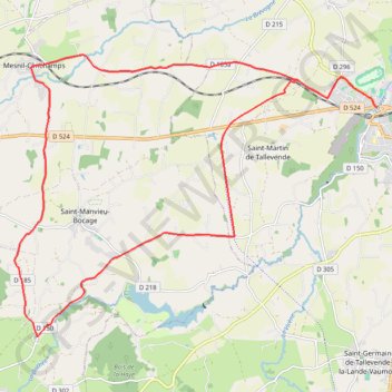 Autour de Mesnil-Clinchamps - Vire GPS track, route, trail