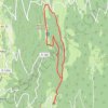 Grand Colombier retour par les crêtes GPS track, route, trail
