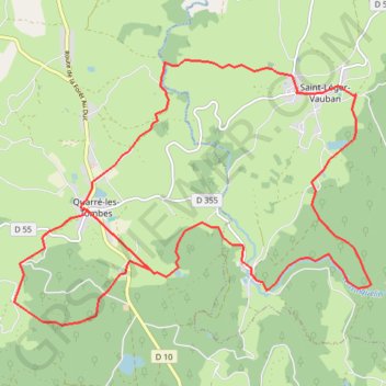 Quarre les tombes GPS track, route, trail