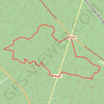 LA TOUR DENECOURT à Fontainebleau GPS track, route, trail