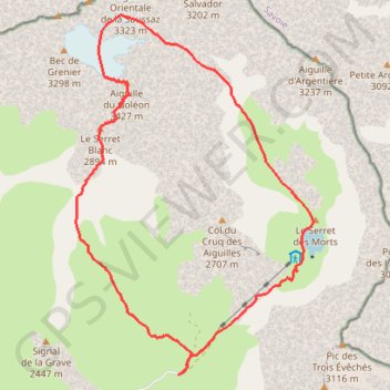 Aiguille du Goléon GPS track, route, trail