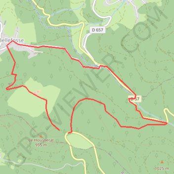 Bellefosse GPS track, route, trail