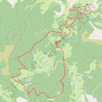 Gorges de l'Allier - Le Chemin de la Résistance GPS track, route, trail