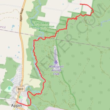 Appin - Minerva pool - Wedderburn GPS track, route, trail