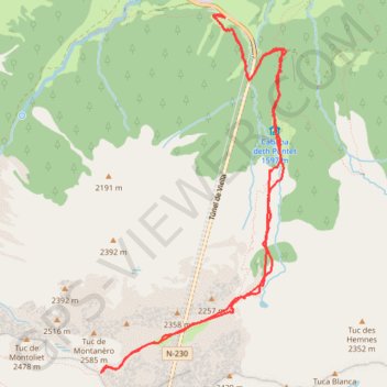 Port de Vielha GPS track, route, trail