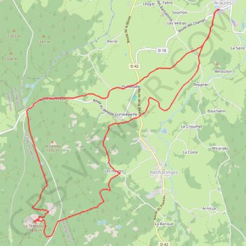 Le Grand Testavoyre - Araules GPS track, route, trail
