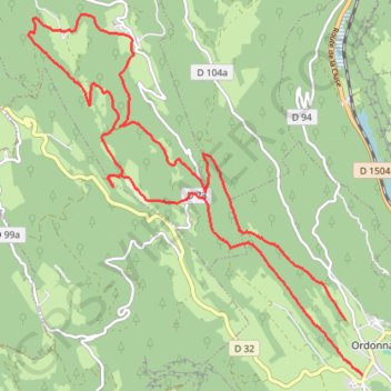 La chartreuse de porte GPS track, route, trail