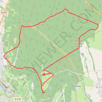 Rando Perrigny GPS track, route, trail