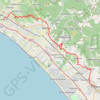 VFS - IT25 - Avenza - Pietrasanta GPS track, route, trail
