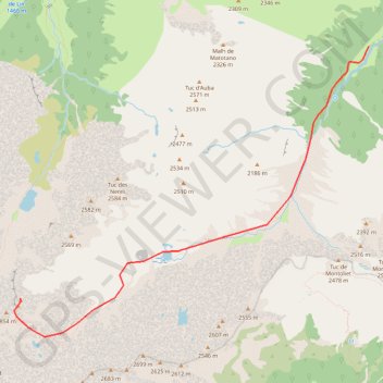 Forcanada par le val de Riu Nere GPS track, route, trail