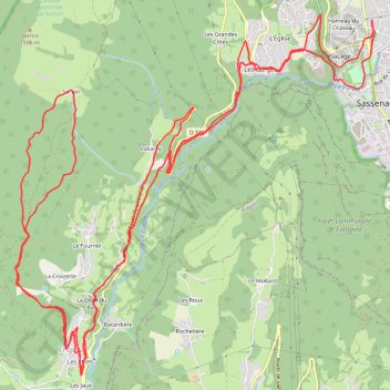 Sassenage Sornin via Engins GPS track, route, trail