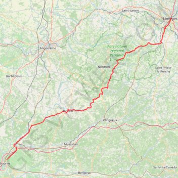 Tour de France 2023 Etape 8 Samedi 8 Juillet Libourne Limoges GPS track, route, trail