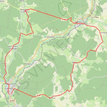 Beaumont la Ferrière GPS track, route, trail
