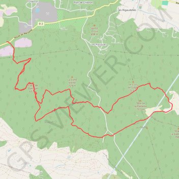 La Colle Danjean (Signes) GPS track, route, trail