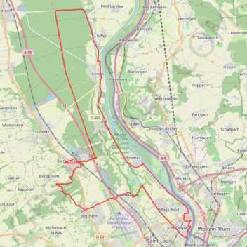 Balade à VTT dans le Sud-Alsace GPS track, route, trail