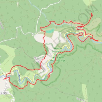 Tour des gorges de la Méouge GroupeC GPS track, route, trail