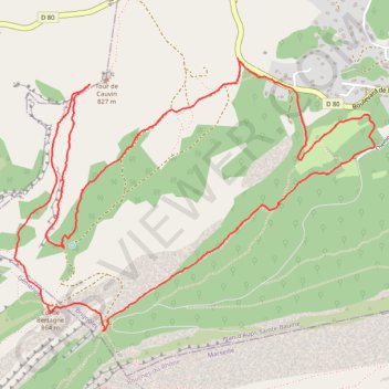 Tour de Cauvin GPS track, route, trail
