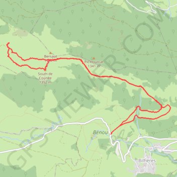 Cabane de Castillou GPS track, route, trail