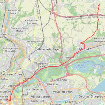 Lyon chevrerie GPS track, route, trail