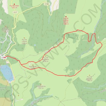 Du Guéry au bois de Pessade GPS track, route, trail